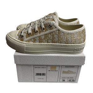 Dior Walk N Dior Gold IT36 W36 Women Low Trainers